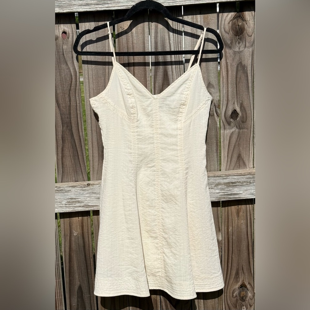 Lulu's Ivory Sleeveless Dress